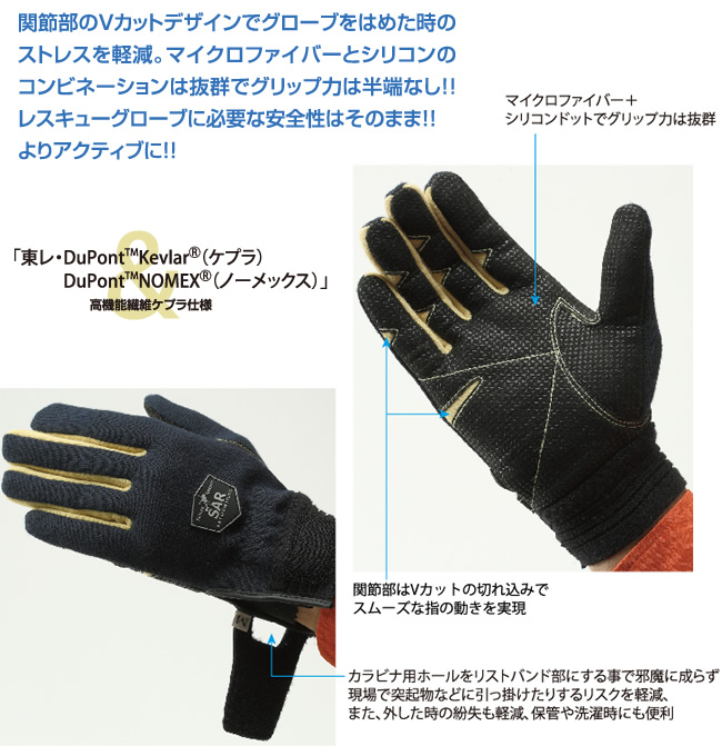 マーケット シモン 災害活動用保護手袋 アラミド繊維手袋 KG-180 LL